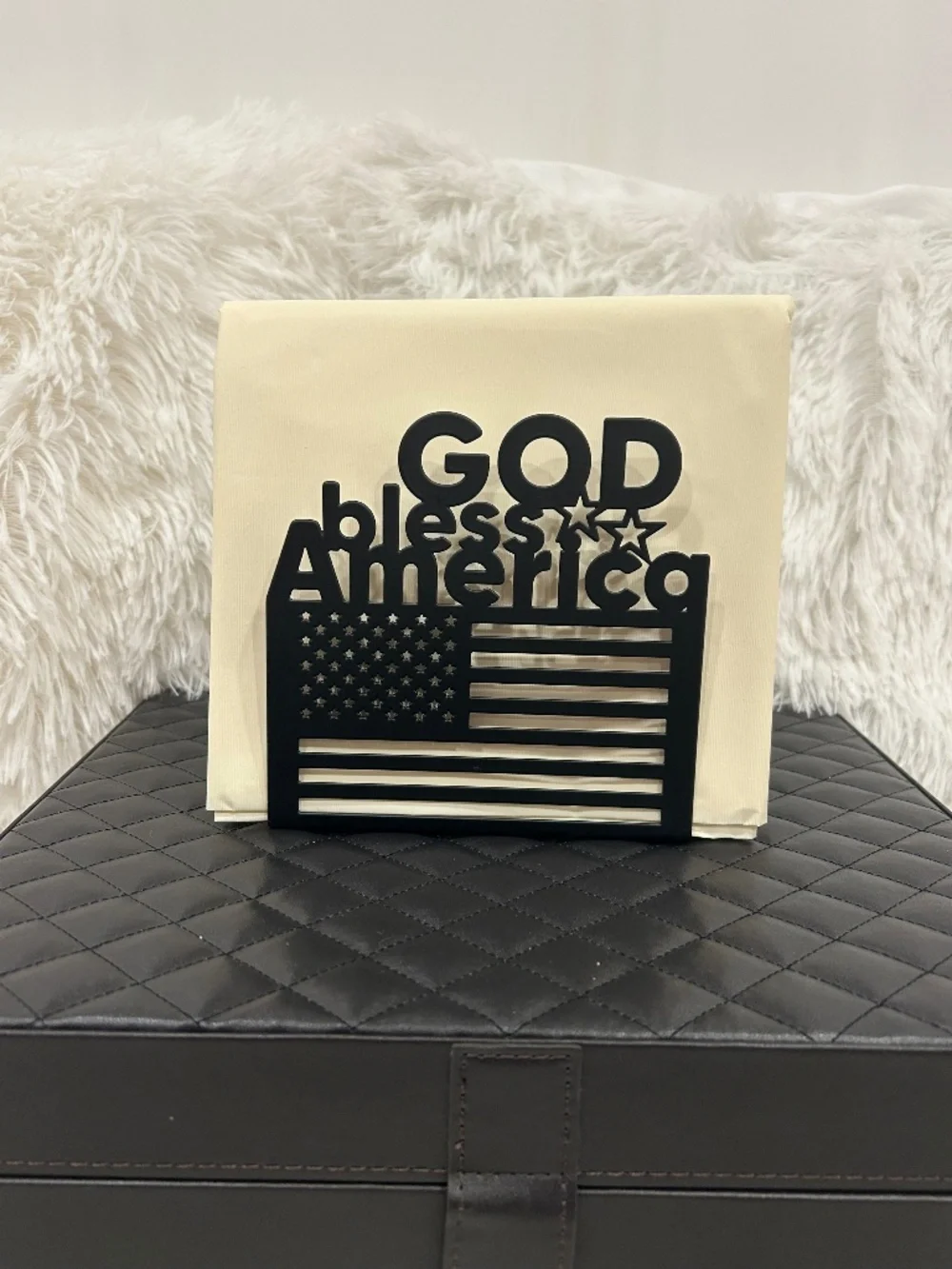 God Bless America Napkin Holder